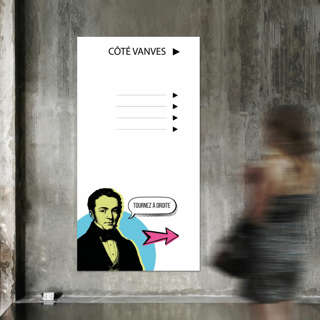 Hachette Livre - illustration pour un panneau signalétique du siège social