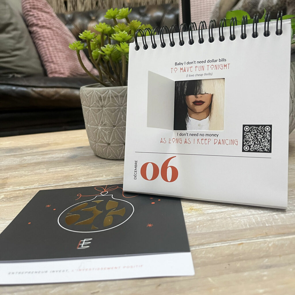Entrepreneur Invest - calendrier de l’avent ludique et carte de vœux