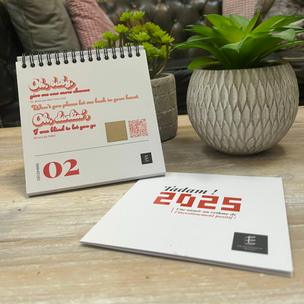 Entrepreneur Invest - calendrier de l’avent ludique et carte de vœux