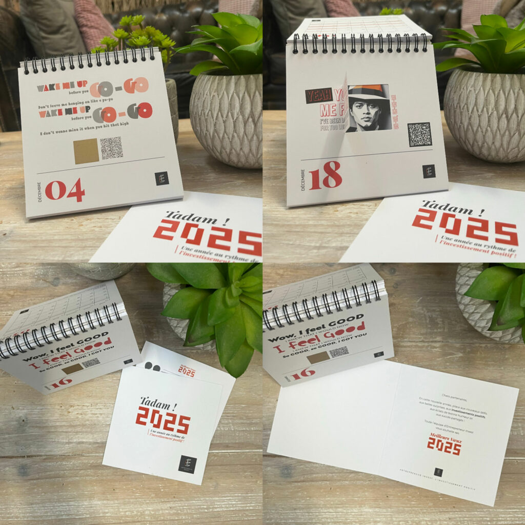 Entrepreneur Invest - calendrier de l’avent ludique et carte de vœux