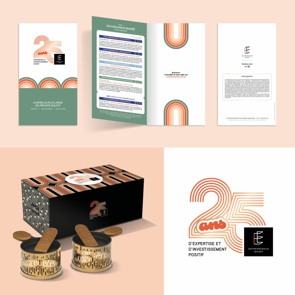 Entrepreneur Invest - habillage global du stand pour le salon Patrimonia