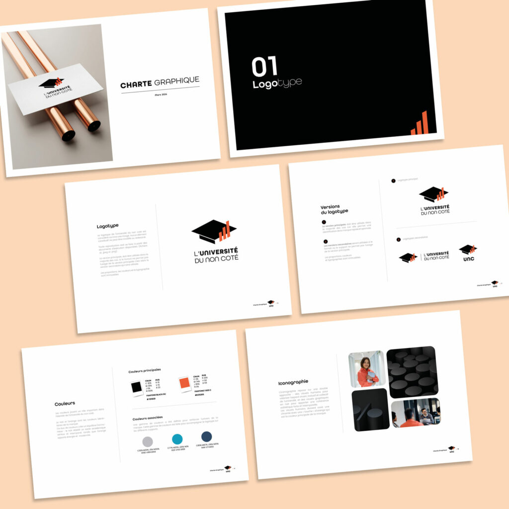 L’université du non coté - identité visuelle
